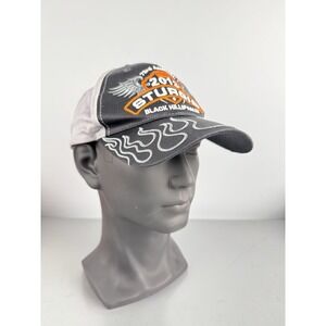 2013 73rd Sturgis Black Hills Motorcycle Bike Rally Flames Adjustable Hat Cap